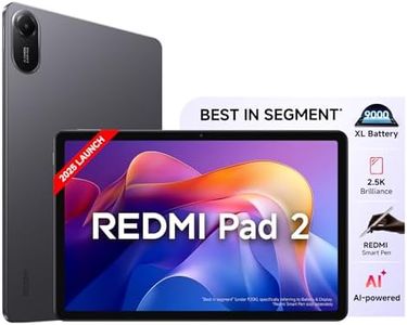 Redmi Pad 2, Active Pen Support, 27.94cm(11") Model, 2.5K Sharp & Clear Display, 4GB, 128GB, All Day & More 9000mAh Battery, AI-Enabled, Dolby Atmos, HyperOS 2, Graphite Grey