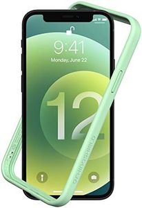 RhinoShield Bumper Case Compatible with [iPhone 12/12 Pro] | CrashGuard NX - Shock Absorbent Slim Design Protective Cover 3.5M / 11ft Drop Protection - Mint Green