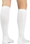 Fox River Fatigue Fighter Over-The-Calf Compression Socks, Medium, White