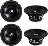 Pyle 4 PDMR6 MidRange 6.5" 1200W Car Mid Bass Mid Range Woofers Audio Speakers