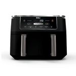 Ninja Foodi 10-qt. 6-in-1 DualZone XL Air Fryer, 2 Independent Baskets, Match Cook & Smart Finish to Air Fry, Air Broil, Roast, Bake, Dehydrate, & Keep Warm, Black, DZ302C (Canadian Version)