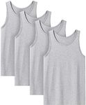 LAPASA Cotton Vests 4 Pack Men's Ta