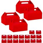 SATYAM KRAFT 20 Pcs Red Decorative Folding Paper Gift Boxes For Gifting Chocolates, Dryfruits Items - Fancy Decorative Packaging In Pooja Function, Deepawali, Birthday, diwali Gift,Return Gift (Pack of 20) (Red)