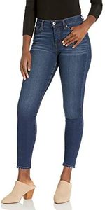Jessica Simpson Women's Misses Adored Curvy High Rise Skinny Jean, Mia - Tattered Hem, 29 Regular