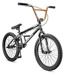 Mongoose Legion L10 Kids Freestyle Sidewalk BMX Bike, Beginner Riders, 20-inch Wheels, Hi-Ten Steel Frame, Micro Drive 25x9T BMX Gearing, Black