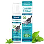 Woyamay Catnip Spray for Cats, Catnip Catmint for Cat and Kitten, Catnip Spray for Indoor Cats, Natural Catnip Mist Spray for Anxiety Relief, Calming, Revives Toys & Scratching Posts 100 ml (3.51 Oz)