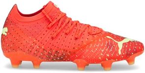 PUMA Womens Future 1.4 Firm Ground/Ag Soccer Cleats Cleated, Firm Ground, Turf - Orange - Size 7 M