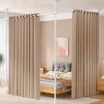 SUNALLY Room Divider No Drilling Cu