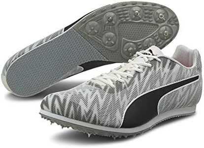 Puma Men's Evospeed Star 7 Track and Field Shoe, White Black Silver, 9.5