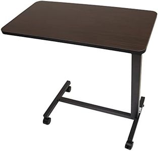 Roscoe Medical Bed Tray Overbed Table with Wheels - Hospital Bed Table, Rolling Tray Table for Bed or Chair - Bed Side Table for Laptop, Eating, Rolling Bed Table