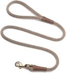 Mendota Snap Leash, 1/2-Inch by 6-Feet, Tan