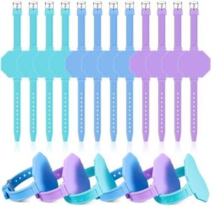 9 Pcs Silicone Memo Wrist Band Wearable Nurse Notepad in Watch Shape Reusable Erasable to Do List Silicone Wrist Band for Veterinarian Nurse Gift, Turquoise, Lilac, Blue [Unknown Binding]