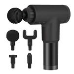 SCILLA Fascial Massage Gun| 6 Speeds Cordless Handheld Deep Tissue Percussion Electric|Muscle Massager|Quiet Brushless Motor|Including 4 Massage Heads With 2000 Mah Battery (Multi Color)