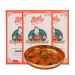 Bowl Curry Rajasthani Curry Paste |Pack of 3 x 300g | Ready to Cook Gravy in 15 Min | Indian Masala Cooking Kit for Gatte Ki Sabzi | Made with Creamy Yogurt and Fragrant Fenugreek | No Preservatives