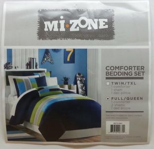 Mi-Zone Pipeline Comforter Set, Full/Queen, Navy
