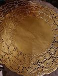 PaperLanternStore.com 11.5" Round Gold Foil Doilies (50 Pack)