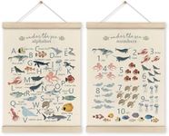 HRQKO Ocean Alphabet Poster Hanger 