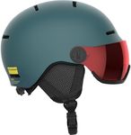 Salomon Orka Visor Kids Helmet Ski Snowboarding, Integrated Convenience, Easy to Adjust fit, and Lightweight, Grey, KS 4953