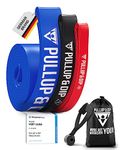PULLUP & DIP Resistance Bands Pull Up Bands for Assisted Pull Ups, Calisthenics, Crossfit, Pull Up Bar; Premium Fitness Bands incl. Pouch, Exercise Guide + Door Anchor (for Sets)