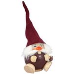 Seiffener Volkskunst German Incense Smoker Forest Dwarf, Height 19 cm / 8 inch, Original Erzgebirge by Seiffener Volkskunst SV 19036