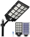 Ofuray Of-5600W Solar Street Lights Outdoor,560000Lm Solar Security Flood Lights Parking Lot Lights Commercial Dusk to Dawn, 6500k Waterproof Led with Remote Control Motion for Street,Court,Barn