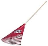 Garant SPFR30 30-Tine Poly Leaf Rake - Red, Multiple Colours