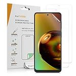 kwmobile Screen Protectors Compatible with Motorola Moto G22 Screen Protector - 3X Ultra-Clear Transparent Phone Films