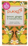 Pukka Herbs Lemon & Ginger + Manuka Honey Tea 20 Bags(Pack of 4)