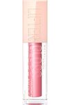 Maybelline Lifter Gloss Lip Gloss, Hydrating Lip Gloss with Hyaluronic Acid, Creates Fuller-Looking, Shiny, Moisturised and Plumped Lips. Non-sticky, 005 Petal (Pink)