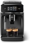 PHILIPS Series 2200 Automatic Espresso Machine, Classic Milk Frother, Intuitive Touch Display, 100% Ceramic Grinders, AquaClean Filter, Matte Black (EP2220/10)