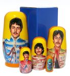 KaleaBoutique Collectible Beatles Nesting Doll Memorabilia Stacking Matryoshka Doll in Doll 5.75 Inches Tall