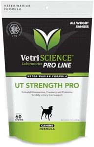 VETRISCIENCE UT Strength Pro - Bladder & UT Health Supplement for Dogs - Formula Aids Bladder Function & Comfort - Canine Supplement Supports Urinary Tract Maintenance - 60 Chews