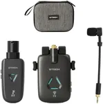 STRICH UHF Rechargeable Wireless Instrument Microphone System with Clip-on Transmitter & Receiver, 99ft Range, Reverb OTG Recording, for Trumpet, Trombone, Saxophone & Brass Instruments