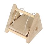 KSK Wooden Seesaw Hamster Toys Small Animal Play House Cage Chew Toy Pet Accessories for Hamsters Rat Mouse Gerbil Chinchilla Squirrel