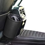 Mearo Car Trash Can, Car Trash Bin, Collapsible Waterproof Lining Car Trash Bag for Car Organizers and Storage, Hanging Large Capacity Car Organizer Car Accessories Universal for Car SUV Truck (Black)