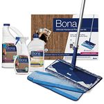 Bona Ultimate Hardwood Floor Care Kit - Includes Microfiber Mop, Hardwood Floor Cleaning Solution and Refill, Hardwood Floor Polish, Microfiber Cleaning Pads, and Microfiber Dusting Pad