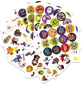 Halloween Sticker Decoration Set, 235 Pcs Halloween Stickers for Adults Kids Halloween Pumpkin Scrapbook Stickers (16 Sheets)