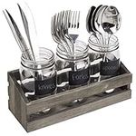 MyGift Gray Solid Wood Kitchen Coun