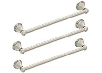 Moen DN8424BN Preston Collection 24-Inch Bathroom Single Towel Bar, Brushed Nickel