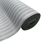 FloorPro® Foam Carpet Underlay 7mm Thick - Budget PE Foam - 1m x 15m Roll Size - Black Graphite