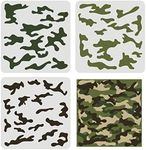 FINGERINSPIRE 3 pcs Camo Stencil Ki