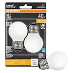 Sylvania LED TruWave Natural Series G16.5 Globe Light Bulb, 40W Equivalent, Efficient 4.5W, Medium Base, 350 Lumens Dimmable, Frosted, 2700K, Soft White (40799), 2 Count (Pack of 1)