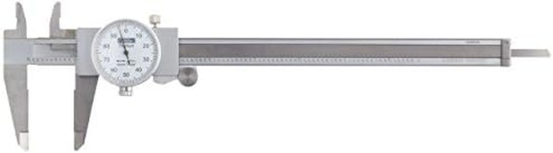 Fowler 52-008-708-0, Premium Dial Caliper With 0-8" Measuring Range,White