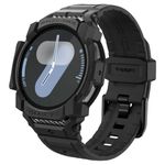 Spigen Rugged Armor Pro Designed for Samsung Galaxy Watch 7 44mm Case with Band, Rugged Galaxy Watch Band with Protective Case (2024) - Matte Black