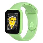 Rambot Waterproof Smart Watch JB20 for Men Women Fitness Tracker Blood Pressure Heart Rate Monitor for Girls & Boys with K1 Wireless Bluetooth Headset Hand-Free Calling, Sweatproof- Green