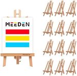 MEEDEN Table Easel for Painting: 12 Pack 40 CM Beech Wood Display Easel,Canvas Holder - Tabletop Easel Stand for Drawing, Weddings, Kids Arts & Crafts