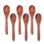 Wooden Spoons, 6pcs 6in Soup Spoons
