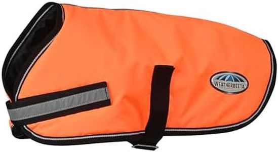 WeatherBeeta ComFiTec Reflective Parka 300D Dog Coat, Orange, 50cm