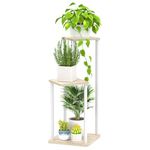 KAZITOO 3 Tier Tall Plant Stands Corner Indoor, Metal Flower Pots Shelf for Multiple Plants, Tiered Plant Holder Display Rack for Garden Patio Office Living Room