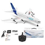 A120-Aircar A380 RC Airplane, Outdoor 3CH Fixed Wing EPP Remote Control Aircraft Toys for Boys, A380 Model Plane with 2.4G Transmitter (Regular Version)